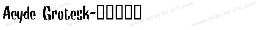 Aeyde Grotesk字体转换